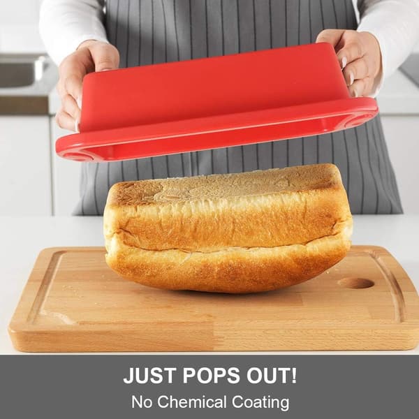 Dyb Rektangulær Non-Stick Brødform Silikonebageform