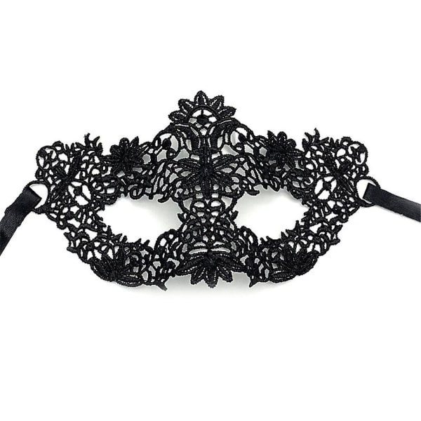 BlackLace Mask Soft Lace Mask Halloween Masquerade Mask Lace Eye Mask Half FaceBlack