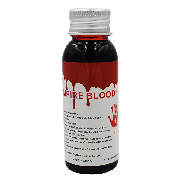 30ml Mörkröd Multifunktionell Halloween Makeup Spoof Party Plasma för Gore Scener 30ml Mörkröd