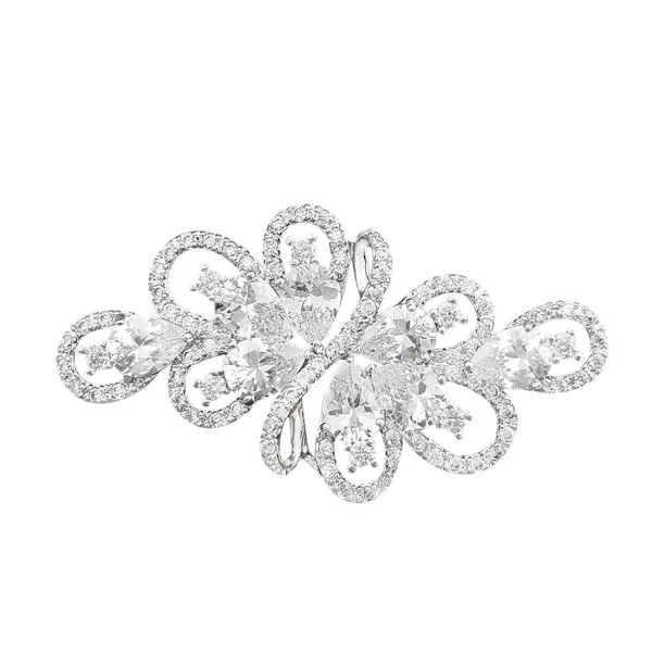 Cubic Zirconia Crystal Rhinestone Bröllop Brosch Pin för kvinnor Brides Smycken