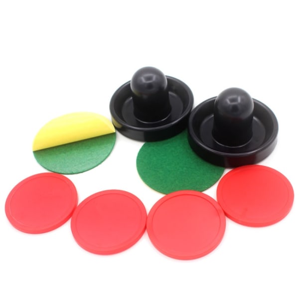 1 Set Airhockey Puckar Bordhockey Pushers Plast Airhockeyklubbor Bord Airhockeytillbehör