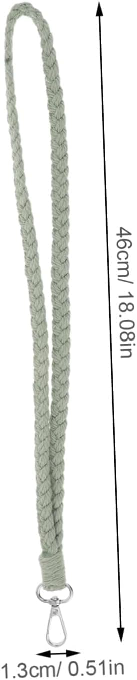 2 st handvävda bomullsrep nyckelband bohemisk flätad nyckelring halsband