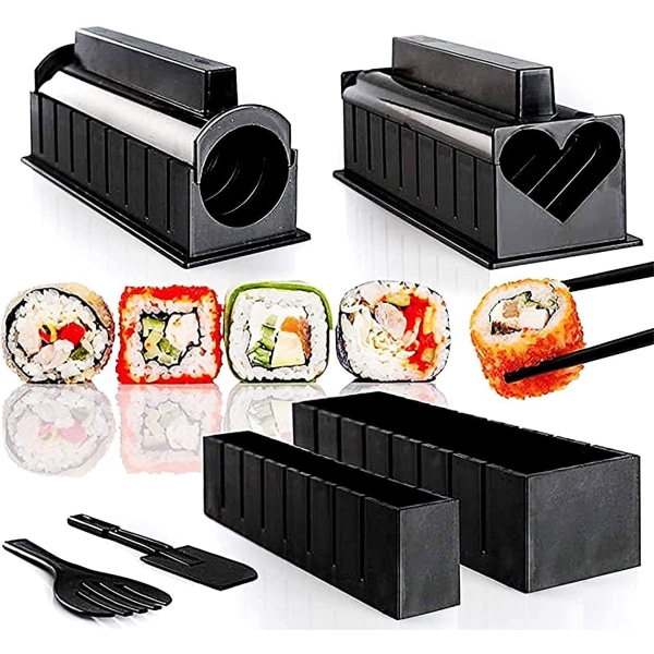 10 stycken Sushiformar Sushiberedningsset Risrulle DIY Sushi Kit