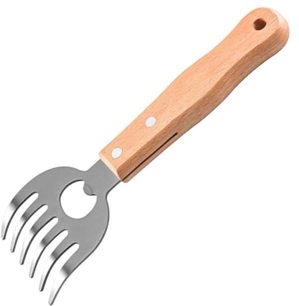 Kødkløer i rustfrit stål BBQ Shredder Bjørnekløer Kødhandler Knusergafler Pulled Pork Kylling Oksekød osv.