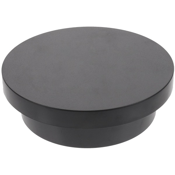 Automatisk Roterende Visningsstativ Samling Showcase Dreieskive 360 Grader Smykke Visningsholder Svart 14X14X4.5CM