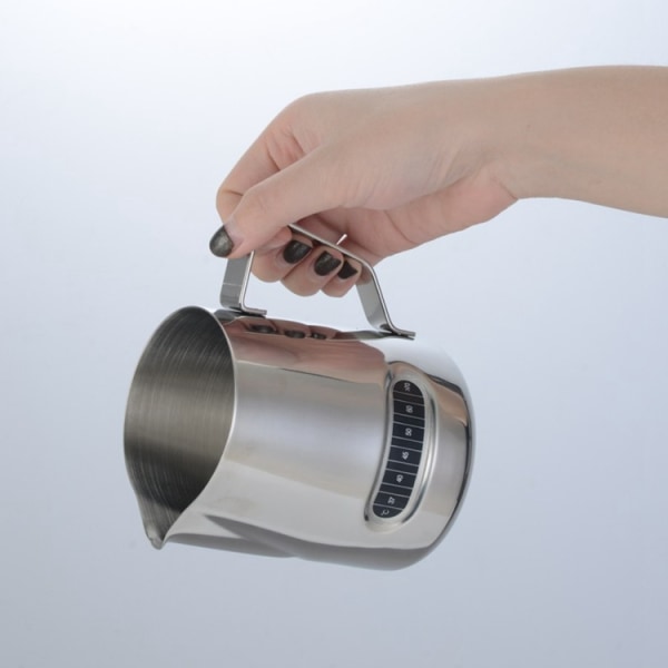 Fortykket rustfrit stålnæb Garland Cup Mælkeskumkop Multifunktionel kaffekop til baristafremstilling kaffe Cappuccino