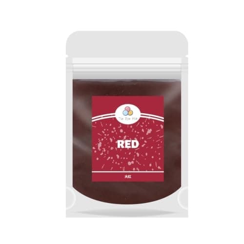 Tie-Dye & Tekstiilimaalaus DIY-askartelusetti 34 väriä (Punainen) Red