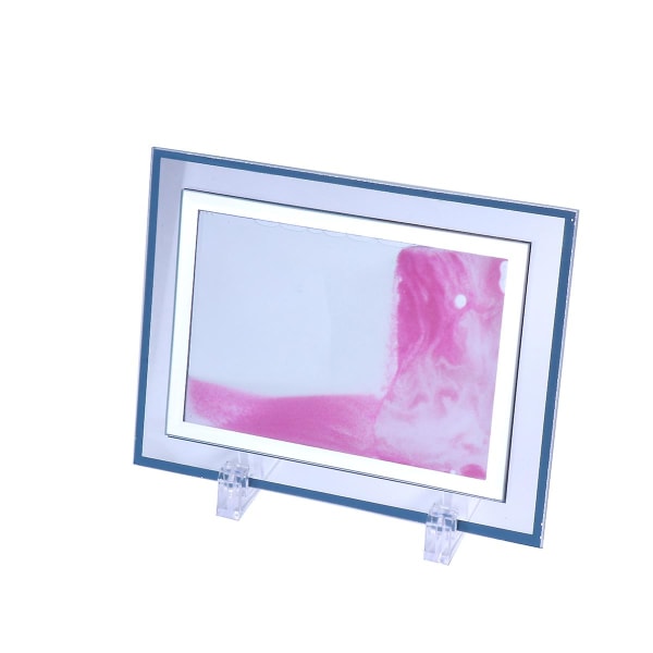 3d kunst kvikksand maleri glassramme kvikksand maleri Delikat kvikksand maleri gave desktop annonse Pink 20X15cm
