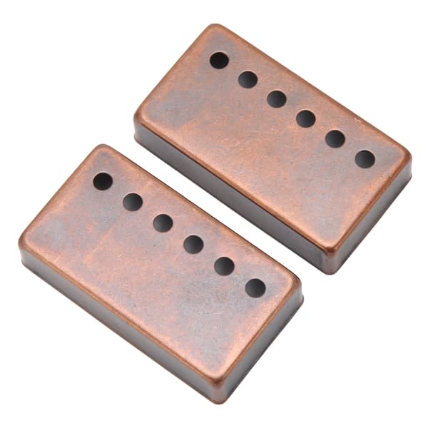Bronze varmeafledning 2 stk. guitar pickup-dæksler rustbestandige erstatningsmessingskaller