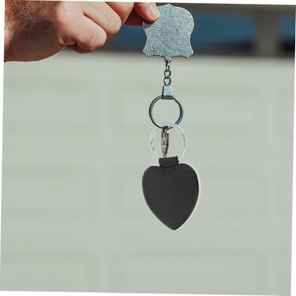 Advanced Heat Transfer Keychains, Lychee Pattern PU Leather Keychains, Stylish DIY Accessory