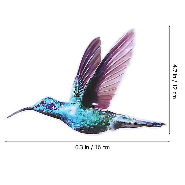 6 stk Fargerike Kolibri Vindudekorasjon Vindu Dekal For Dekor (fargerik)Fargerik20x15cm