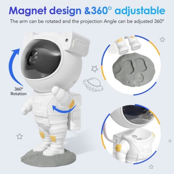 Astronaut Galaxy Star Night Light med Nebula, bedste gave til børn
