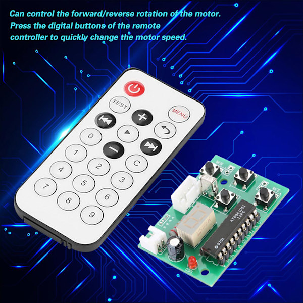 Adjustable Stepper Motor DC 4-6V 2-Phase 4-Wire With Remote Control