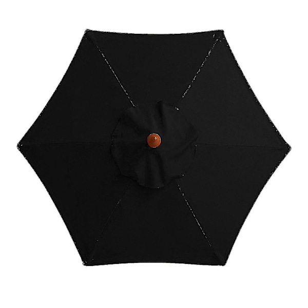 3m Rund Haveparasol Udendørs Terrasse Solskærm 3m 6/8x Arm