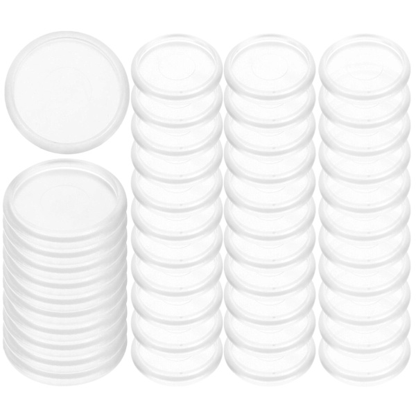 44 st Plast Bokbindningsskivor Lösblad Binders Bindringar För DIY Anteckningsblock Planerare Vit 2.8x2.8cm