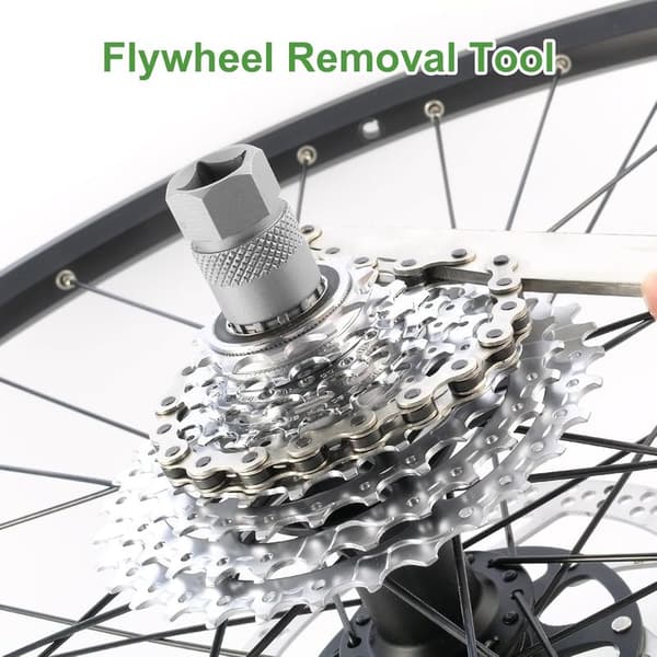 2-in-1 Bicycle Cassette Removal Tool, Compatible with Shimano, 5-12 Speed, Cassette Puller, Freewheel Brake Removal, Bicycle Tool