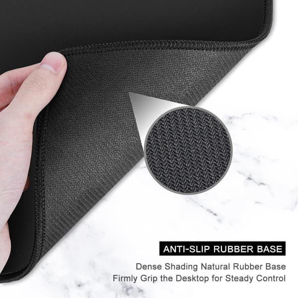 XXL Gaming Mouse Pad - Large Desk Mat with Thick Rubber, Stitched Edges for Full Desk Surface