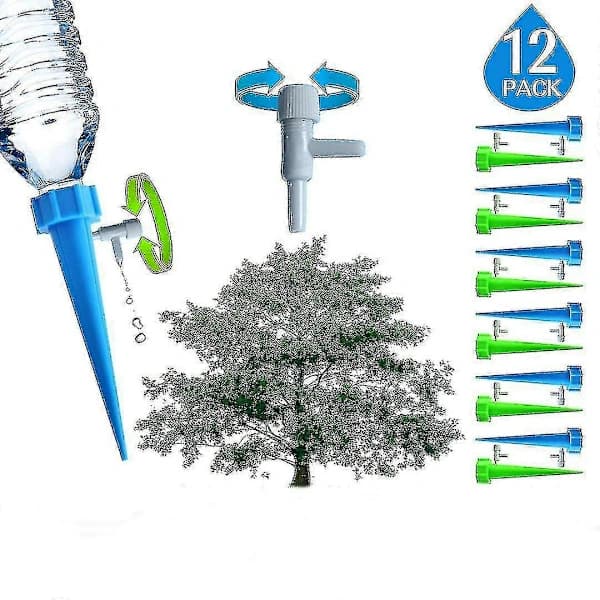 12-pack Automatic Plant Watering Device, Self-Watering System with Slow Release Valve