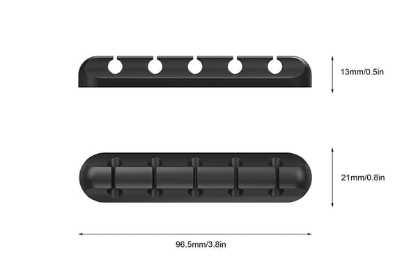 Cable Clips Cable Management Organizer, Self-Adhesive Hooks, Cable Holder for Power Cords