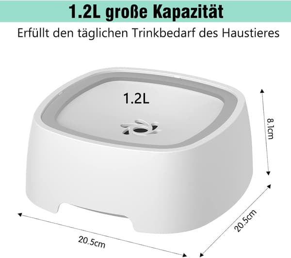 2-delt spildfri vandbeholder 1,2L spildfri og spildfri D