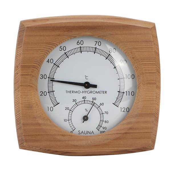 2-i-1 Innendørs Tre Termo-Hygrometer Termometer Hygrometer Badstuutstyr