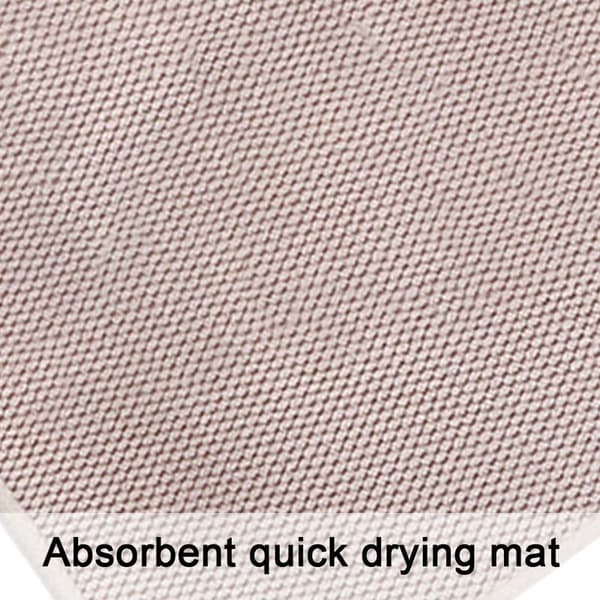 Opvaskemåtte, tørremåtte i mikrofiber, superabsorberende, mikrofiber, beige