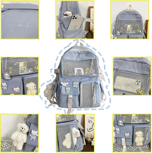 Student Backpack, Mini Extra Large Capacity Kawaii Backpack, Cute School Bag, Waterproof School Supplies (1pc)