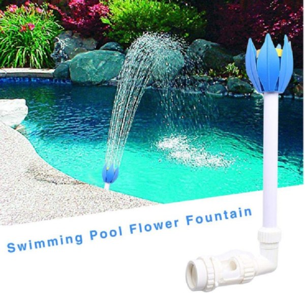 Ovan mark poolfontän, utomhuspool vattenfall, lotus sprinkler justerbar vattenfall pool sprinkler, utomhus pool fontän Acc