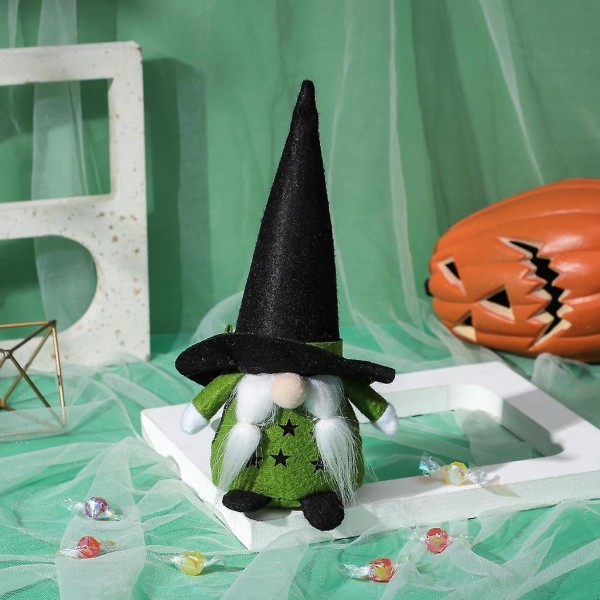 BHalloween Gnome ruotsalainen Tomtes Figurine kasvoton nukke keittiön kerrosalustalleB