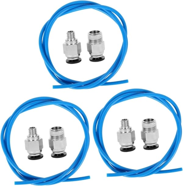 3 stk. PTFE Bowden-rør Ekstruder PTFE-slange til printer Pneumatisk kobling