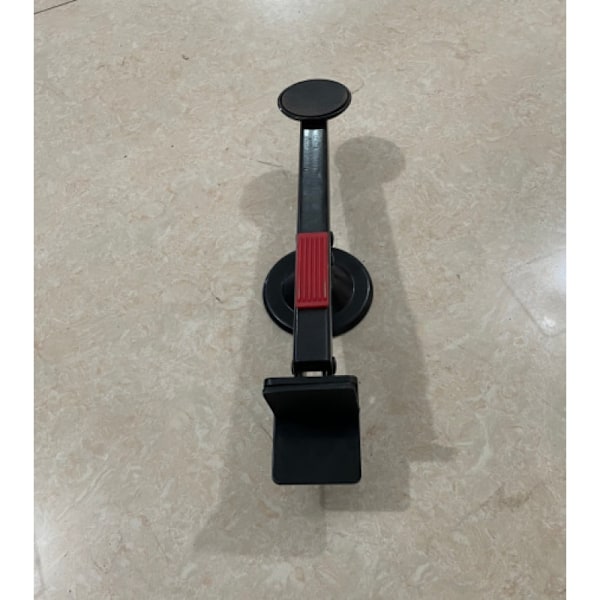 Sort drejelig pladelifter i stål, laboratorie-donkraft, bordløfteplatform, stativ 27*5,6*8,2 cm