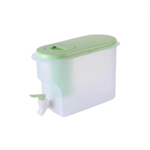 3,5 l Stor Plastbehållare för Drycker, Dryckesdispenser med Kran Islemonad Juicebehållare Light green