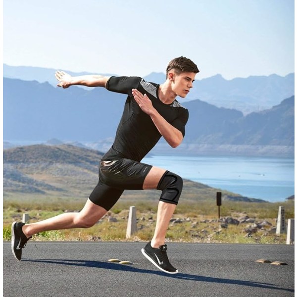 Sportsknebeskyttere, BOBITOS par elastiske kompresjonsknebeskyttere, lindrer kne- og leddsmerter