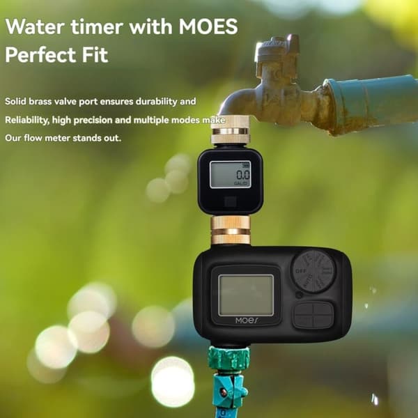 Practical Water Meter for the Garden, 4 Water Consumption Control Modes, Digital Flow Meter