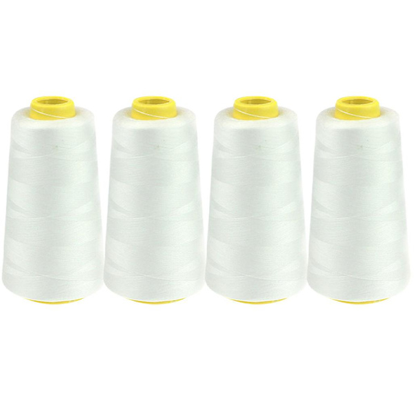 4-pack 2300 Yards Färgad Polyester Sytråd Grå Grönsakshackare Måltidsberedningsbehållare Kylskåp B