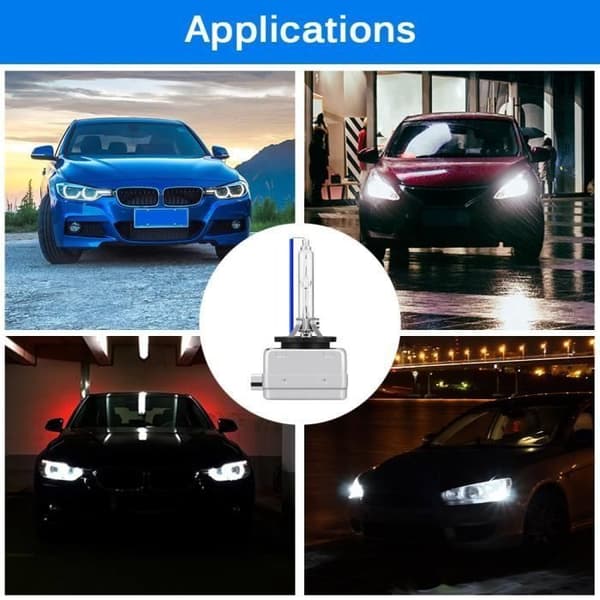 2 st D1S HID Xenon Strålkastarlampa 35W 8000K DC 12V för Bil