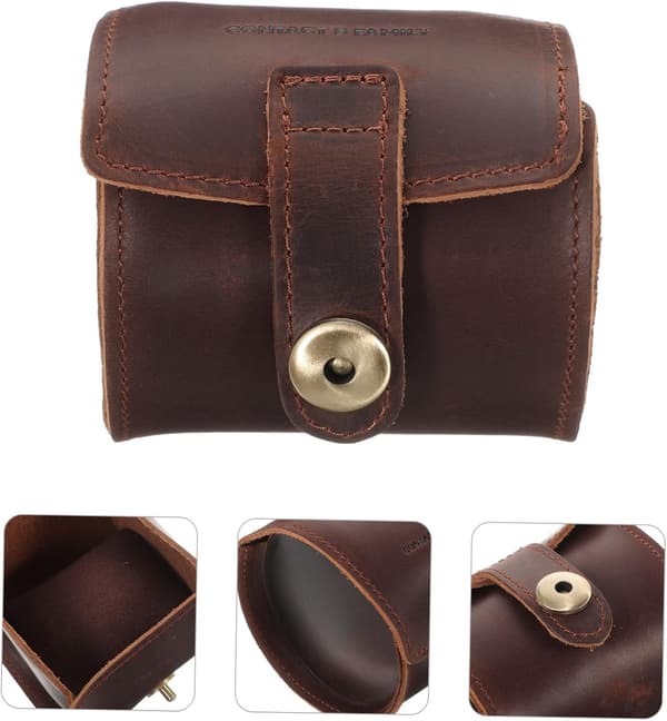 Watch Case Roll Organizer for Men, Durable PU Leather Watch Display Case Men's Watch Box