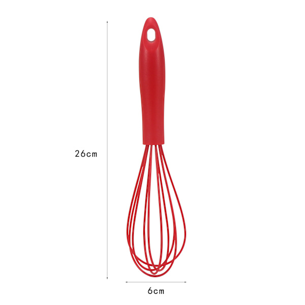 Rivetefrie Visper - Varmebestandige Kjøkkenvisper for Matlaging i Non-Stick Belegg, Ballong Eggpisker Perfekt for