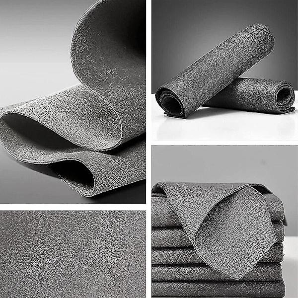 1-5 kpl Paksuuntunut Taikapuhdistusliina Raidoitta Matto Uusiokäyttöinen Mikrokuitu Puhdistusliina 50X50cm1kpl