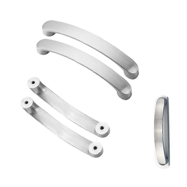 HA~Kitchen Cabinet Handle Hole Distance 96mm 6-pack Silver Drawer Handle
