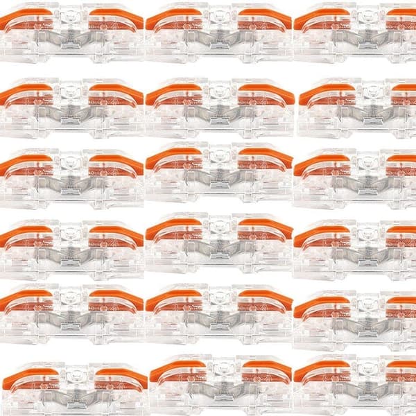 20-pack Kabelkopplingar – Snabbkopplingar för Elektriska Anslutningar, Transparent Mini Kopplingsdosa för DIY