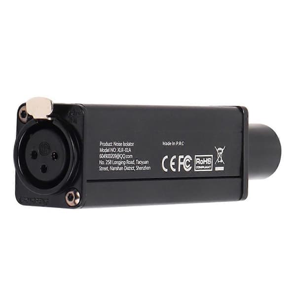 XLR Audio Isolator Balanced Audio Common Ground Current Elimination Noise Reduction Mixer