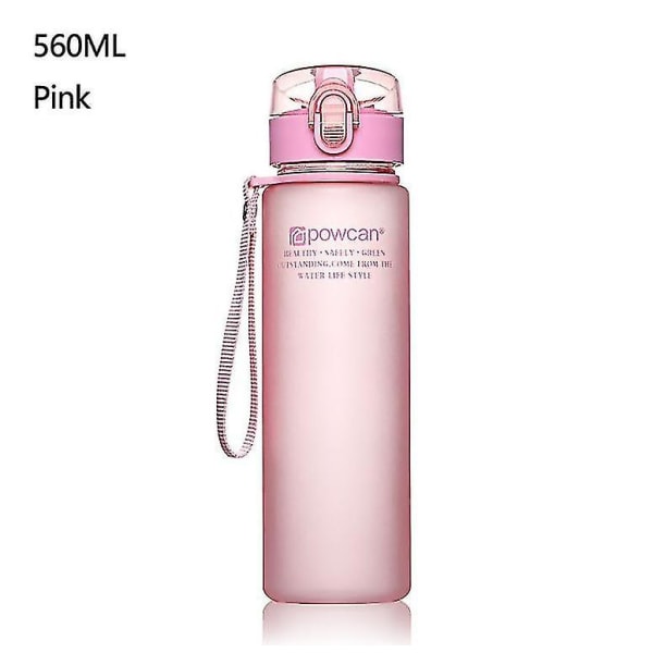 400/560 ml BPA-vapaa Lasten Pullot Ulkoilun Urheilu Koulun Juomavesipullo Kuppi 560 ml Pinkki 560ml Pink