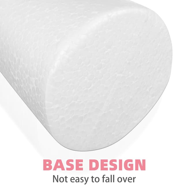2 hvite kjegler av syntetisk materiale for håndverk for gutter og jenter DIY-pyntprosjekter
