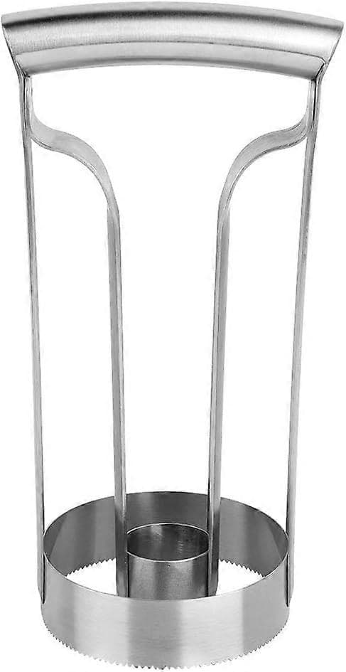 Pineapple Corer, Peeler, and Slicer with Sharp Blade and Non-Slip Press Handle for Easy Coring and Slicing