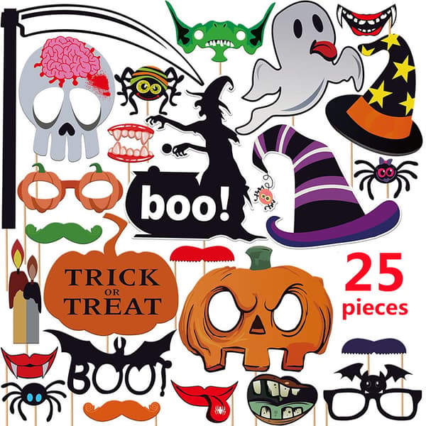 Halloween Studio Props Set, 25 Halloween-juhlakoristetta