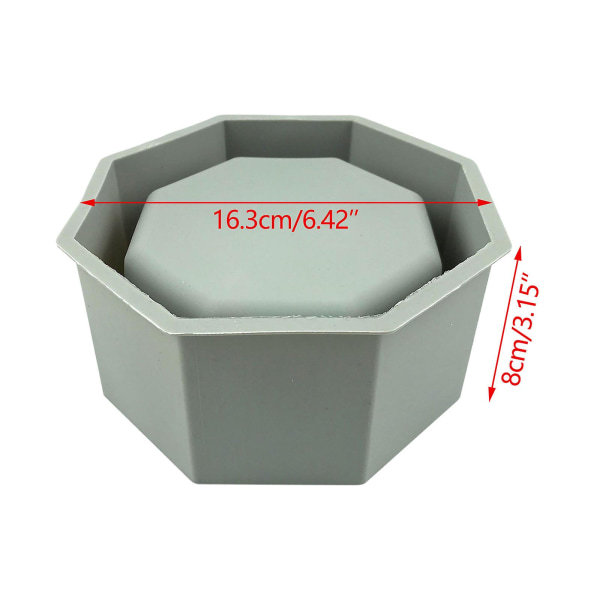 Cement Blomsterpot Lim Form DIY Sukkulenter Blomsterpot Kvadrat Rund Blomsterpot Silikon Form C