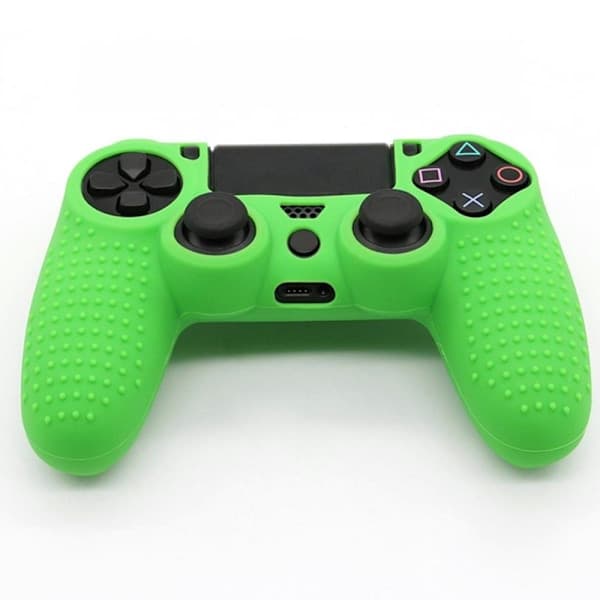 PS4 Handkontroll Skal Silikon Halkskydd Grön