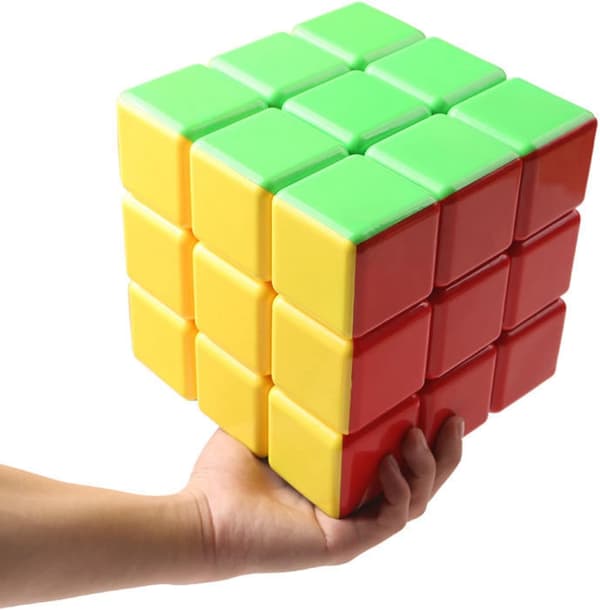 Super Cube 3x3x3 Stor Kub Klistremerkefri Speed Cube 18cm Stor C