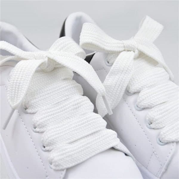 Fargede 1,5 cm brede skolisser Unisex polyester skolisser hvite null hvit null white null